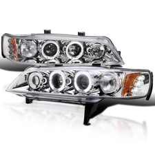 Fits 1994-1997 Honda Accord Led Halo Projector Headlights Lamps Leftright 94-97