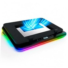 Turbofrost Gaming Laptop Cooling Pad, 16,000 RPM, RGB, USB Grey Space - US