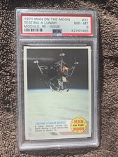 1970 Topps Man On The Moon Re-Issue Card #31 Testing A Lunar Module PSA NM-MT 8