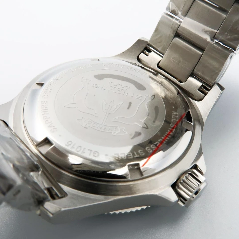 Glycine Combat Sub GL1015 Men's Quartz Watch 42mm Pepsi Bezel Sapphire - image 4 of 4