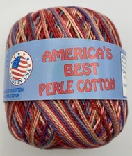 America's Best Perle Cotton Size 5 Color Passion 230 Yards 1.75 OZ 100% Cotton