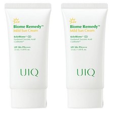 UIQ Biome Remedy Mild Sun Cream SPF50 PA   50ml Twin Pack  Soothing Daily UV