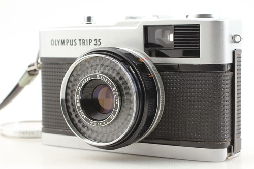 Appareil Photo Argentique Olympus Trip 35 - Point & Shoot, Objectif 40mm F/2.8, Noir, Fabrication Japon