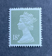 GB QE II, 1986 Machin Definitive, 18p, Deep Olive Grey, SG X912, Fine Mint, MNH