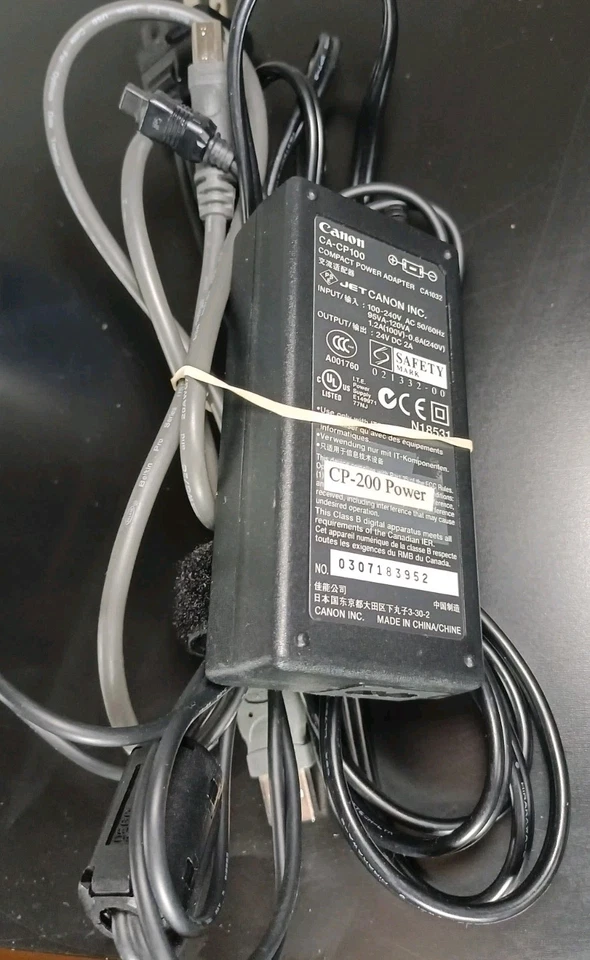 Canon CD1005 Card Photo Printer CA-CP100 w/Adapter, Cards, Manual  - Image 3 of 4