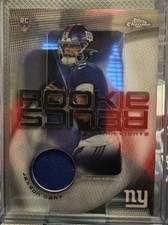 2025 Topps Chrome Football Rookie Relic Jaxson Dart New York Giants Card