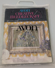 Avon Needlecraft Crewel Embroidery Kit Picture Burst Of Spring Flowers