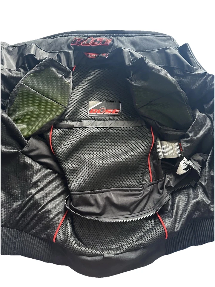 BÜSE B.Racing Pro Textiljacke Motorradjacke Gr. L/52 Schwarz Rot (FAST NEU) - Bild 3 von 3
