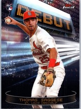 2025 Finest #D-21 Thomas Saggese Debut St. Louis Cardinals
