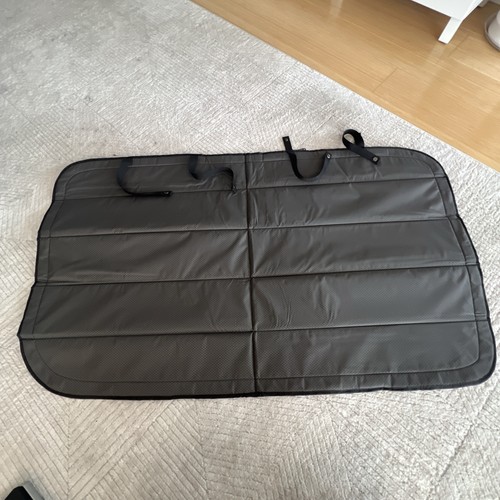 RV VAN N Camp Window Cover 32”T X 55”L Grey Diamond In Black Diamond Out