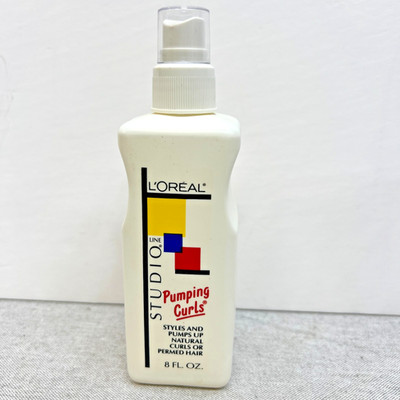 Vintage 80's LOREAL Studio Line Pumping Curls 8oz Retro Big Hair
