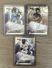 2025 BOWMAN'S BEST AUTOGRAPH LOT CHANDLER SIMPSON, COLE CARRIGG & EMILIEN PITRE