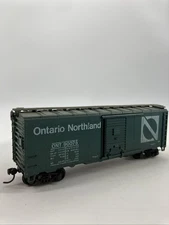 HO Athearn 1213 Box Car 40' Ontario Northland ONT 90075 Freight Train Weathered