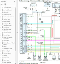 Chevrolet Silverado 1500 2011 diagrama de cableado a color esquema V8 5,3 L 2x2 pdf