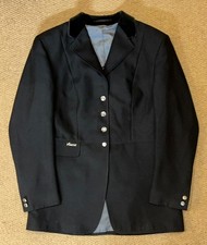 Ladies Black Pikeur Show Jumping Dressage Competition Jacket - Size 40" Chest