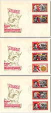 German Democratic Republic #848-849//B137-B140 FDC, 1966