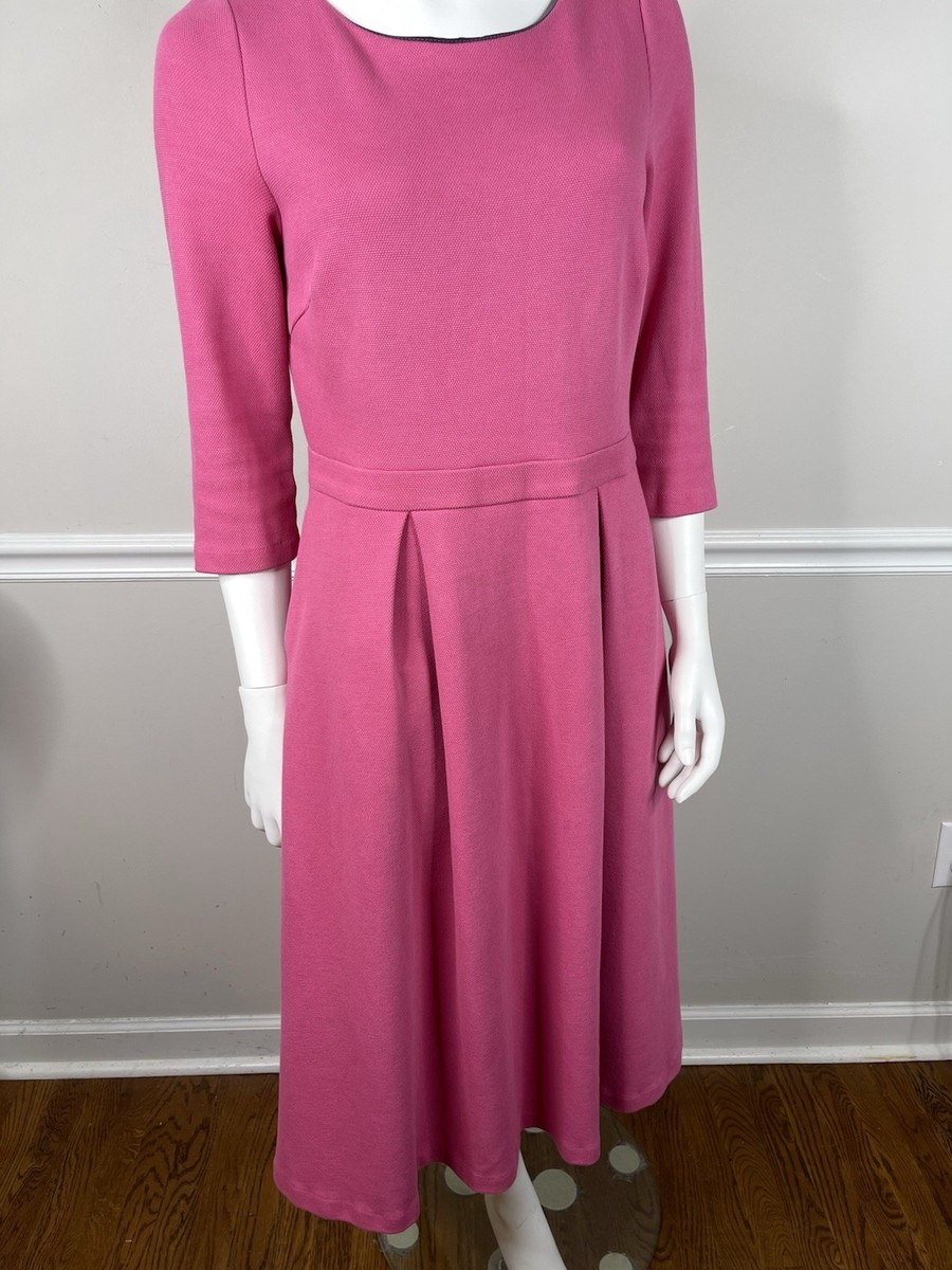 Boden Maisy Ottoman Barbiecore Pink Womens Dress size 10 fit flare Boden Maisy Ottoman Barbiecore Pink Womens Dress size 10 fit flare