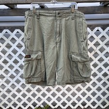 Vintage Polo Ralph Lauren Jeans Co Military Utility Cargo Shorts Sz 38 Olive