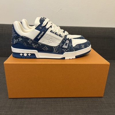 Louis Vuitton Trainer Sneaker Denim Blue