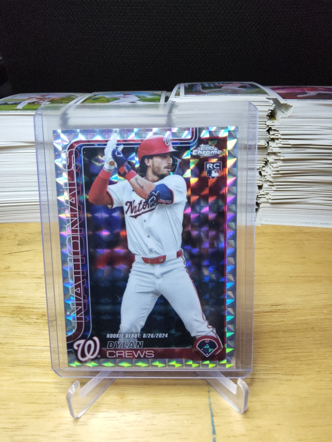 2025 Topps Chrome Update Dylan Crews RC Geometric Refractor #USC190 Nationals