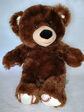 Build A Bear Brown Teddy Bear Baseball Feet Plush Stuffed Animal BABW 15  