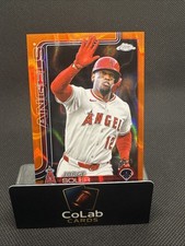 2025 Topps Chrome Update Jorge Soler ORANGE Raywave /25 Angels
