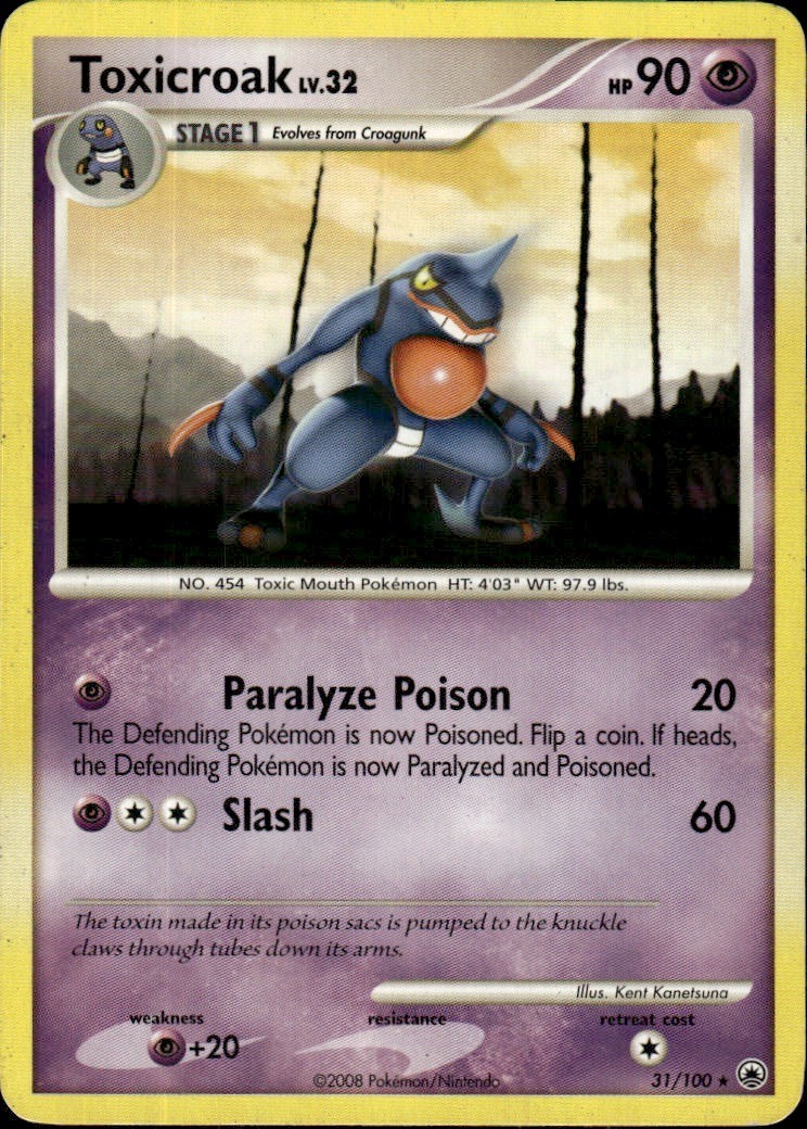 Toxicroak Rare Majestic Dawn 31/100 LP