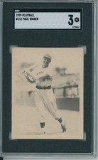 1939 Play Ball PAUL WANER #112 SGC VG HOF Pittsburgh Pirates