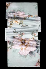 100% Silk mulberry Scarf Women neckerchief Shawl Wrap floral green pink HD1-57