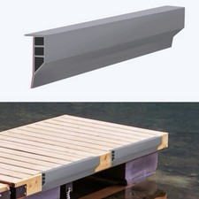 Gaahing 10 Pcs 19.7 Boat Dock Side Bumper, Full Face Dock Edging - Grey