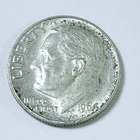 1964 D Roosevelt Dime 90% Silver 10C Circulated Coin #6032