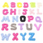 26Pcs Resin Alphabet Charms Assorted Color Letter Decor for Crafts