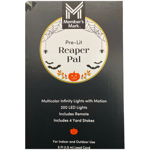 Member's Mark 5' 200 LED Pre-Lit mit Farbwechsel Infinity Spiegel Reaper Pal - Bild 2 von 2