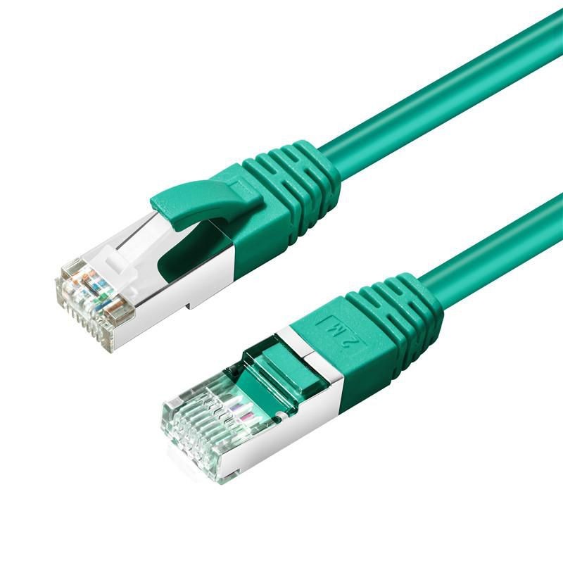 MicroConnect MC-SFTP6A02G CAT6A S/FTP 2m Green LSZH