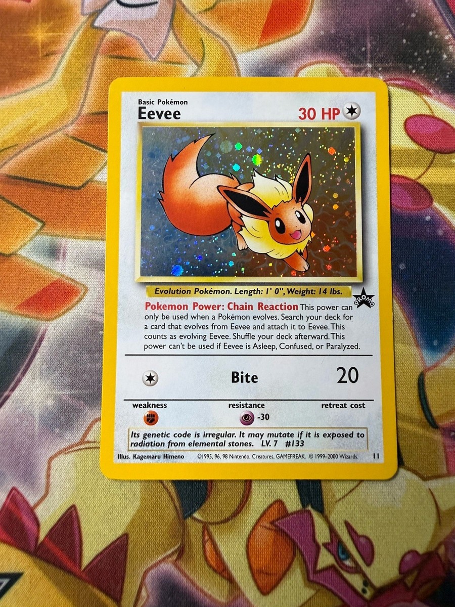 Pokemon - Eevee - Holo - 11 - Black Star Promo - WoTC - NM Partial