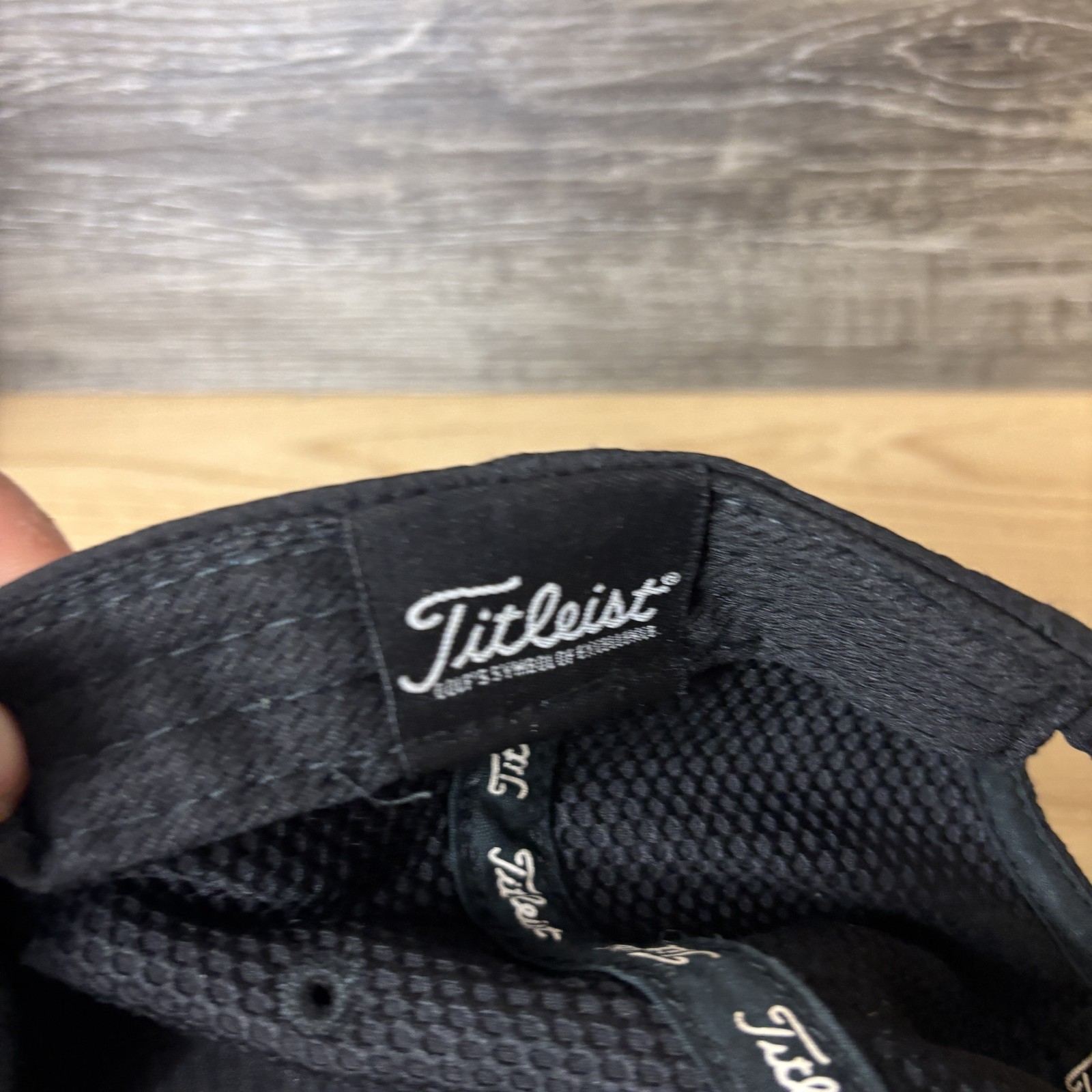 River Course Hat Cap Strap Back Black Embroidered… - image 9