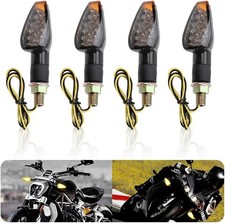 4PCS Motorcycle Turn Signals,12V 14LED Motorcycle Lights Turn Signal Assembly wi