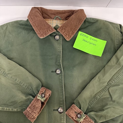 Chaqueta de pana St Johns Bay de colección para mujer forro a cuadros verde tareas de campo 1x LEER - Imagen 5 de 24