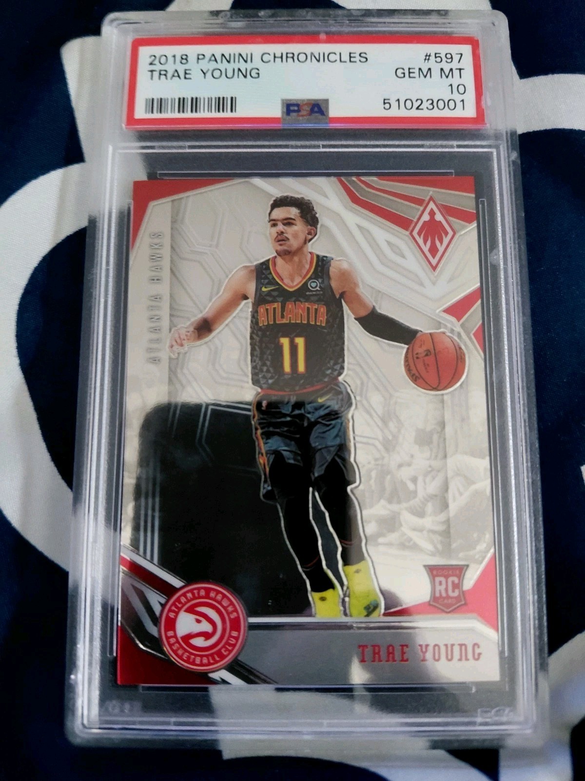 2018 PANINI CHRONICLES TRAE YOUNG #597 ROOKIE RC PSA 10 GEM MINT
