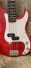 Beautiful Red Glarry Four String Bass Guitar