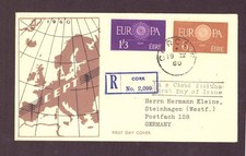 Irlande lettre recommandée - FDC - Cork d'après Steinhagen 1960