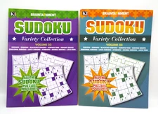 Sudoku Variety Collection Books: Volumes 32 & 33 (10 Sudoku game types) 2 Books