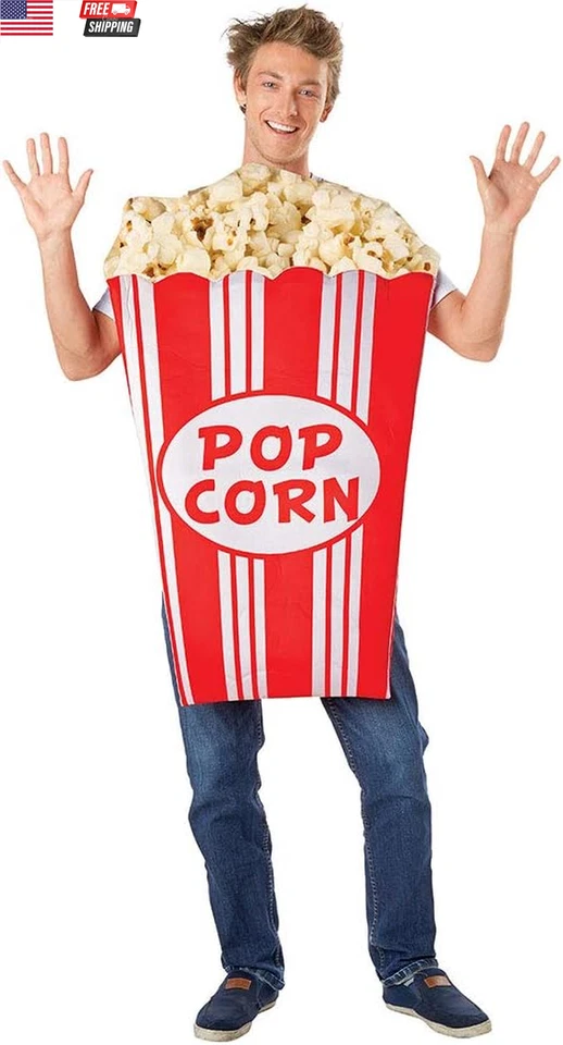 Popcorn Costume for Halloween Party Adults, One Size - Image 2 of 4
