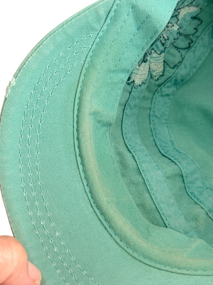 Gorra Life Is Good Pintores Adulto Ajustable Verde Bordado Flor Foto 2 de 4