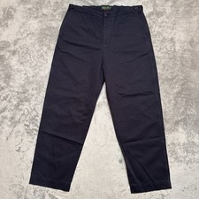 CASEY CASEY Ah Pant Size Large Navy Cotton Fr...