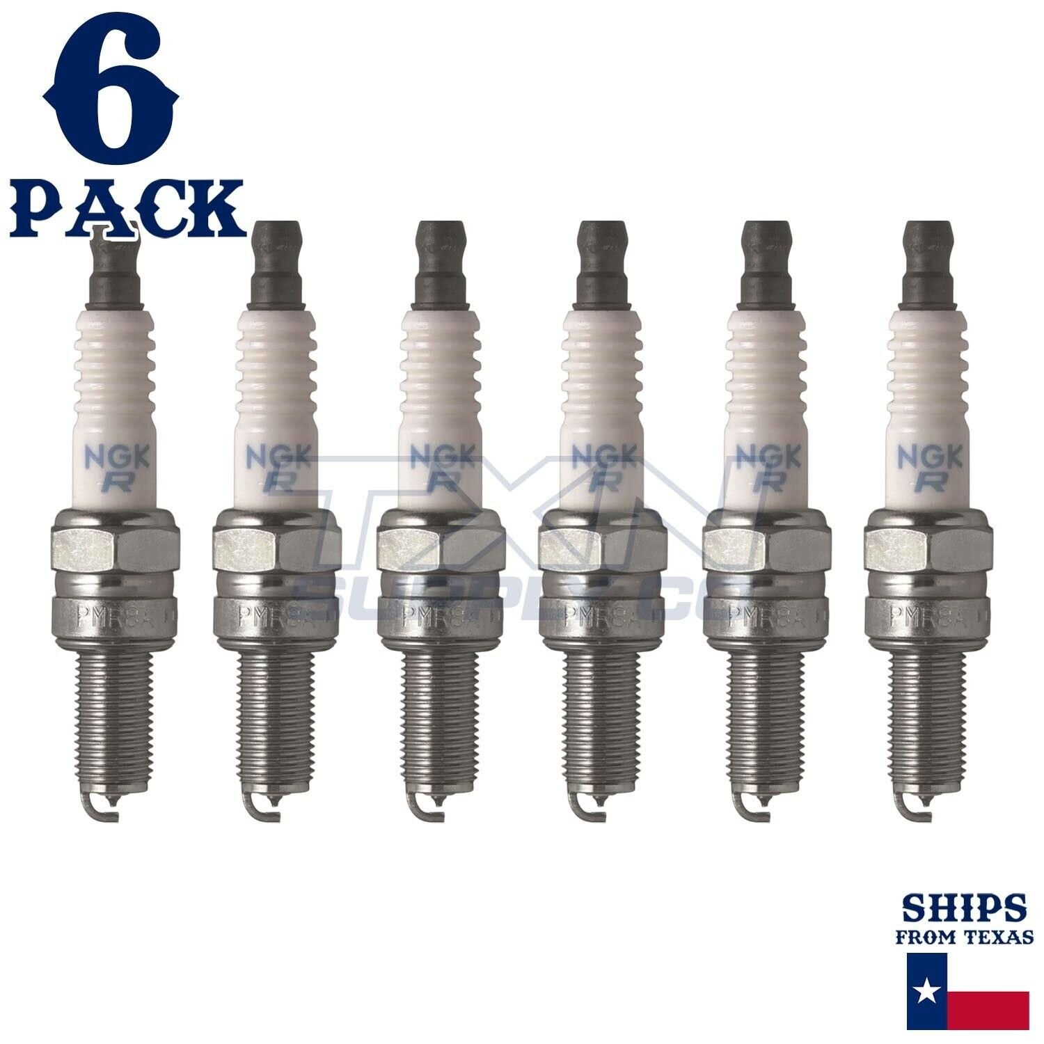 6 Pack NGK V-Power 6955 Spark Plugs CR9EB