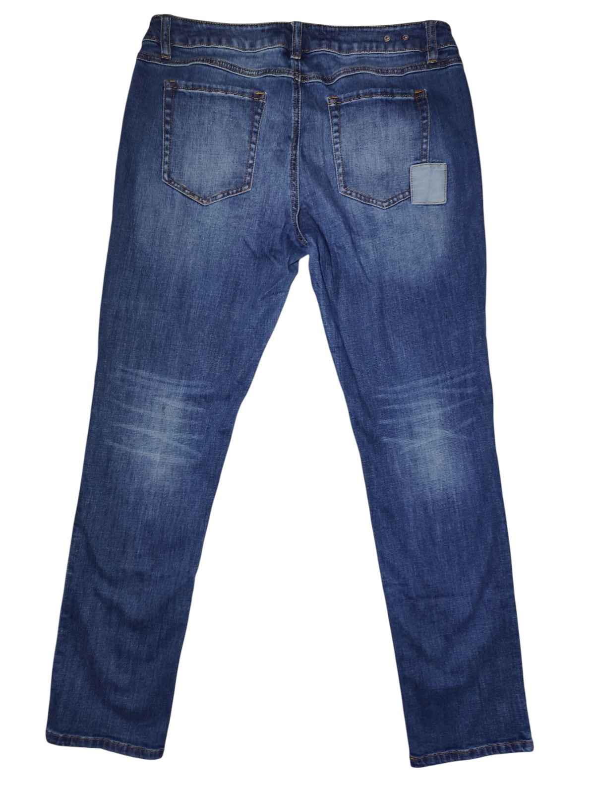 Cabi Patchwork Boho Tapered Stretch Mid Rise Jean… - image 3