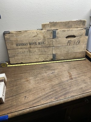 Vtg. Hubbard's Wire Sewed Folding Box ~ 