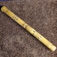 VTG Handcrafted Bamboo Rain Stick Rainmaker Instrument 24" Painted - upcycle