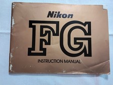 Nikon FG Camera instruction owner's manual in English ORIGINAL